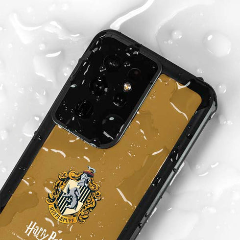 Wizarding World Harry Potter Hufflepuff House Crest Galaxy S24 Ultra Waterproof Case