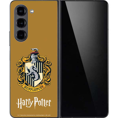 Wizarding World Harry Potter Hufflepuff House Crest Galaxy Z Fold5 5G Skin