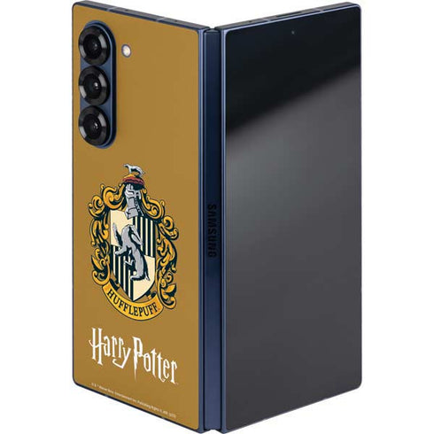 Wizarding World Harry Potter Hufflepuff House Crest Galaxy Z Fold6 Skin