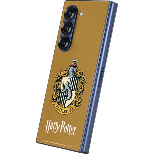 Wizarding World Harry Potter Hufflepuff House Crest Galaxy Z Fold6 Skin