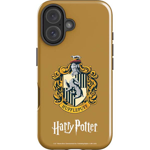 Wizarding World Harry Potter Hufflepuff House Crest iPhone 16 Plus Impact Case