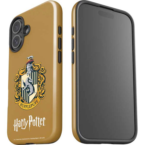 Wizarding World Harry Potter Hufflepuff House Crest iPhone 16 Plus Impact Case
