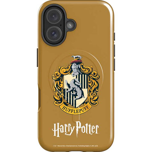 Wizarding World Harry Potter Hufflepuff House Crest iPhone 16 Plus Magsafe Impact Case