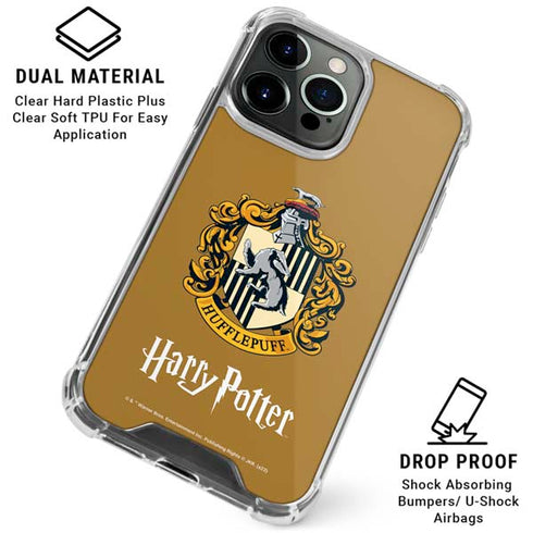 Wizarding World Harry Potter Hufflepuff House Crest iPhone 16 Pro Clear Case