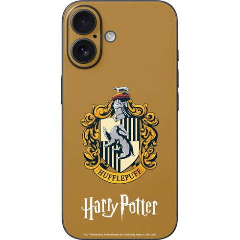 Wizarding World Harry Potter Hufflepuff House Crest iPhone 16 Skin