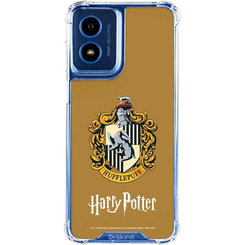 Wizarding World Harry Potter Hufflepuff House Crest Moto G 5G (2024) Clear Case