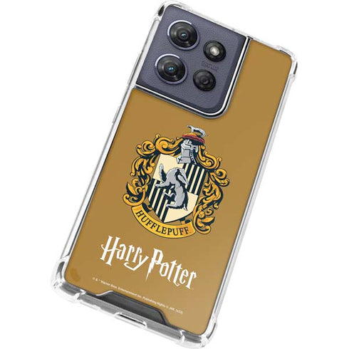 Wizarding World Harry Potter Hufflepuff House Crest Moto G Play 5G (2025) Clear Case