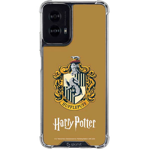 Wizarding World Harry Potter Hufflepuff House Crest Moto G Power 5G (2024) Clear Case