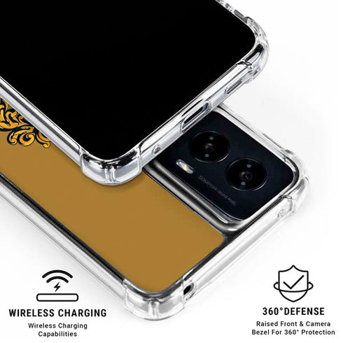 Wizarding World Harry Potter Hufflepuff House Crest Moto G Power 5G (2024) Clear Case