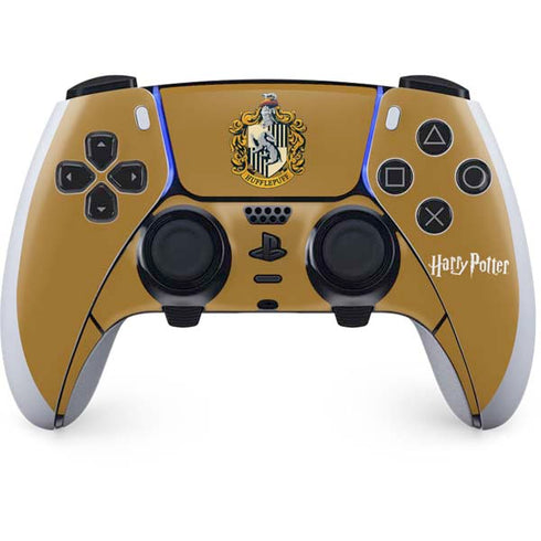 Wizarding World Harry Potter Hufflepuff House Crest PS5 DualSense Edge Pro Controller Skin