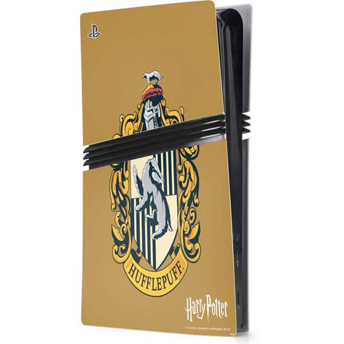 Wizarding World Harry Potter Hufflepuff House Crest PS5 Pro Console Skin