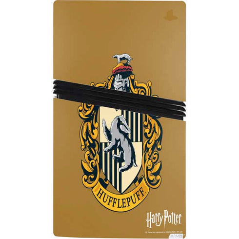 Wizarding World Harry Potter Hufflepuff House Crest PS5 Pro Console Skin
