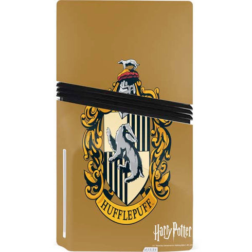 Wizarding World Harry Potter Hufflepuff House Crest PS5 Pro Disk Bundle Skin