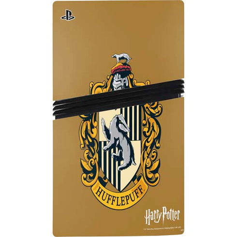 Wizarding World Harry Potter Hufflepuff House Crest PS5 Pro Disk Console Skin