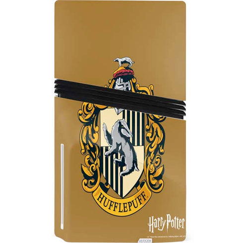 Wizarding World Harry Potter Hufflepuff House Crest PS5 Pro Disk Console Skin
