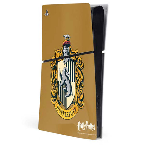Wizarding World Harry Potter Hufflepuff House Crest PS5 Slim Digital Edition Console Skin