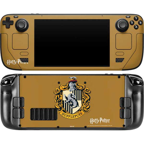 Wizarding World Harry Potter Hufflepuff House Crest Steam Deck Handheld Gaming Computer OLED Skin