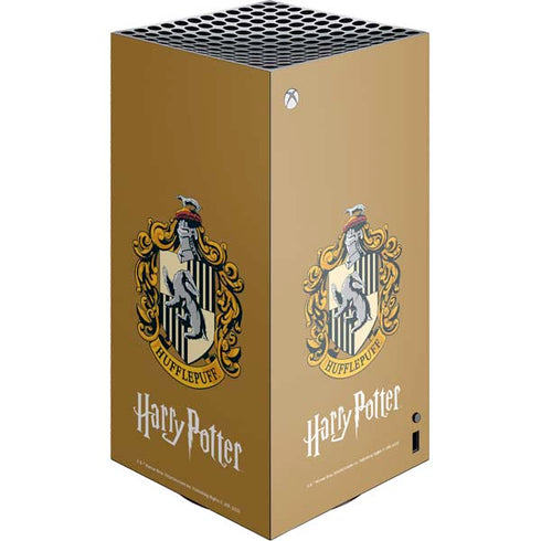 Wizarding World Harry Potter Hufflepuff House Crest XBox Series X Digital Edition Console Skin