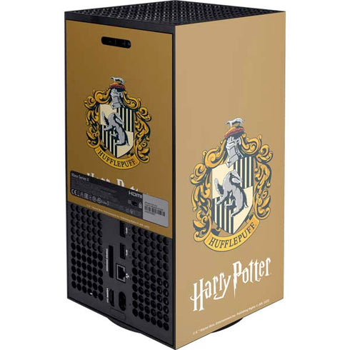 Wizarding World Harry Potter Hufflepuff House Crest XBox Series X Digital Edition Console Skin