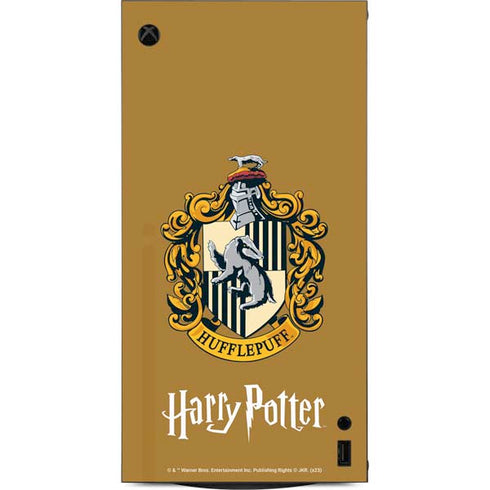Wizarding World Harry Potter Hufflepuff House Crest XBox Series X Digital Edition Console Skin