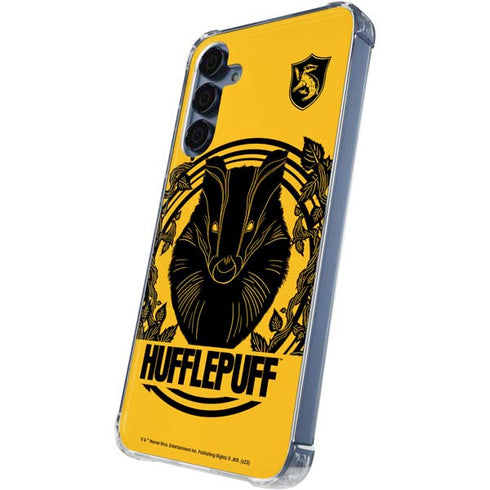 Wizarding Worlds Harry Potter Hufflepuff Illustration Galaxy A35 5G Clear Case