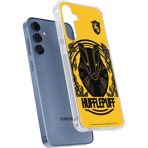 Wizarding Worlds Harry Potter Hufflepuff Illustration Galaxy A55 5G Clear Case