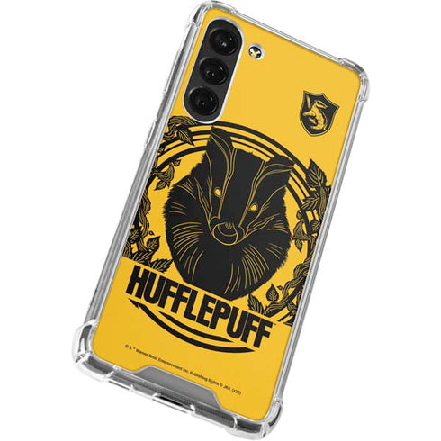 Wizarding Worlds Harry Potter Hufflepuff Illustration Galaxy S24 FE Clear Case