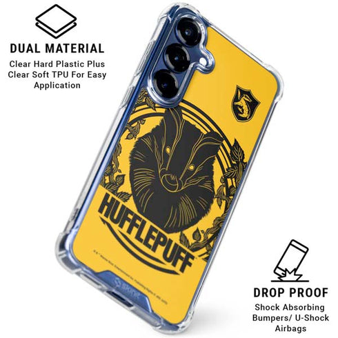 Wizarding Worlds Harry Potter Hufflepuff Illustration Galaxy S25 Plus Clear Case
