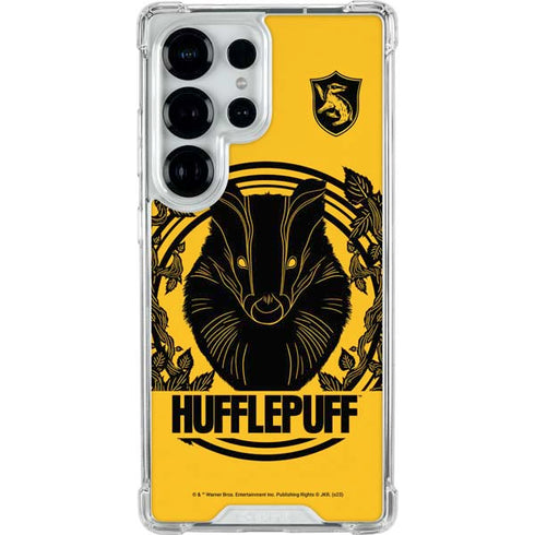 Wizarding Worlds Harry Potter Hufflepuff Illustration Galaxy S25 Ultra Clear Case