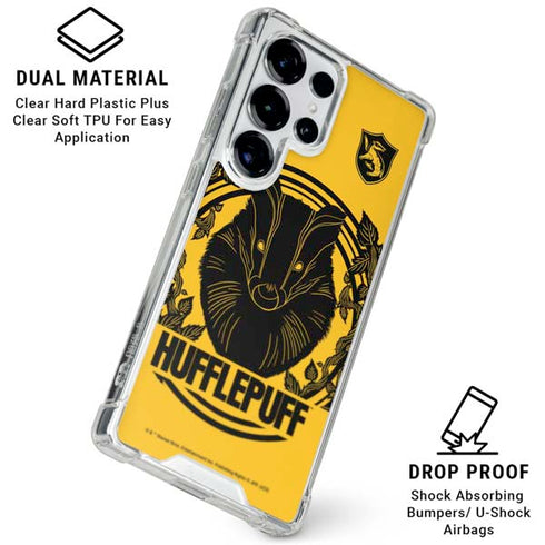 Wizarding Worlds Harry Potter Hufflepuff Illustration Galaxy S26 Ultra Clear Case