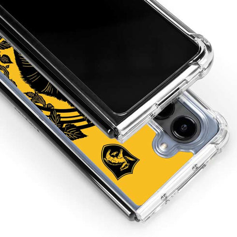 Wizarding Worlds Harry Potter Hufflepuff Illustration Galaxy Z Fold5 5G Clear Case