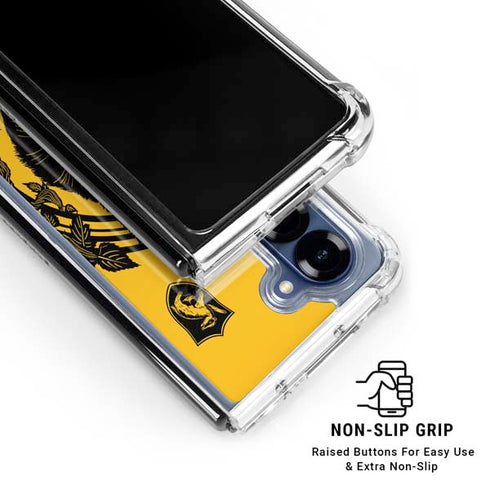 Wizarding Worlds Harry Potter Hufflepuff Illustration Galaxy Z Fold6 Clear Case