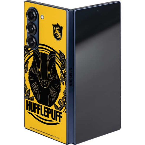 Wizarding Worlds Harry Potter Hufflepuff Illustration Galaxy Z Fold6 Skin