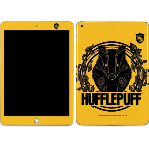 Wizarding Worlds Harry Potter Hufflepuff Illustration Apple iPad Skin