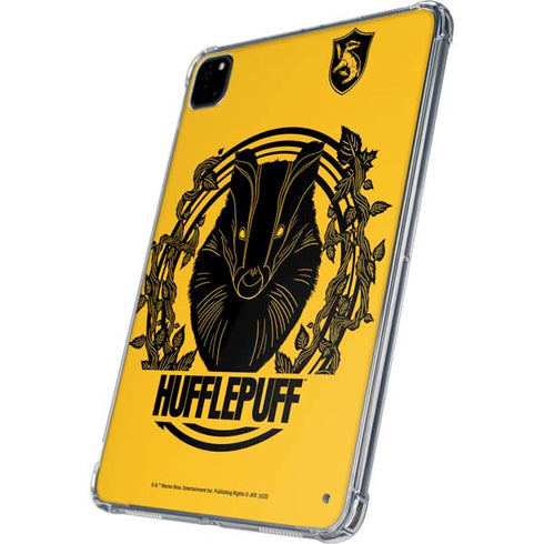 Wizarding Worlds Harry Potter Hufflepuff Illustration iPad Pro 11in (2024) Clear Case