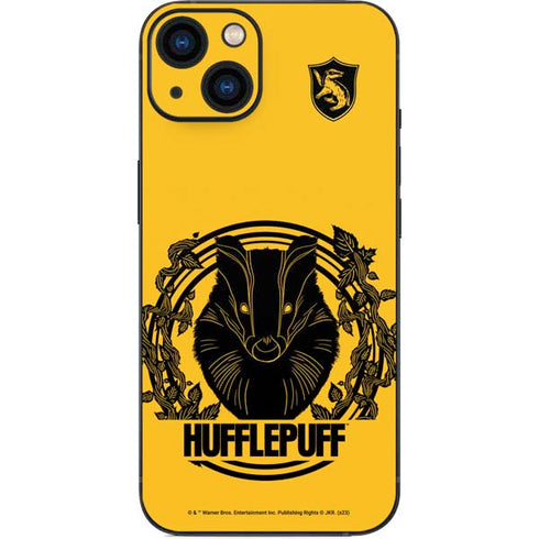 Wizarding Worlds Harry Potter Hufflepuff Illustration iPhone Skins