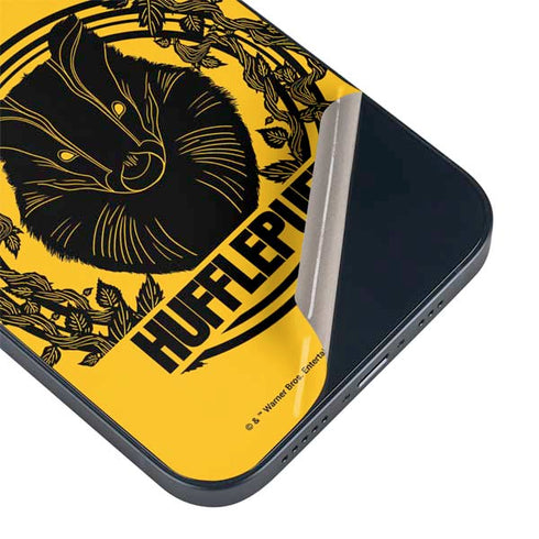 Wizarding Worlds Harry Potter Hufflepuff Illustration iPhone Skins