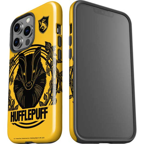 Wizarding Worlds Harry Potter Hufflepuff Illustration iPhone 15 Pro Impact Case