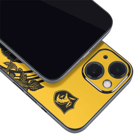 Wizarding Worlds Harry Potter Hufflepuff Illustration iPhone 15 Skin