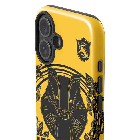 Wizarding Worlds Harry Potter Hufflepuff Illustration iPhone 16 Plus Impact Case