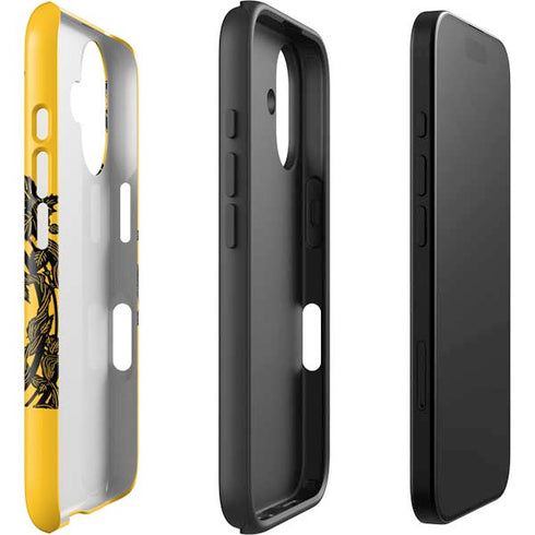 Wizarding Worlds Harry Potter Hufflepuff Illustration iPhone 16 Plus Impact Case