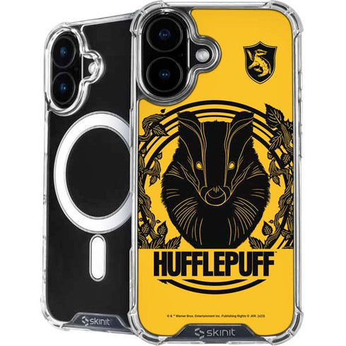 Wizarding Worlds Harry Potter Hufflepuff Illustration iPhone 16 Plus MagSafe Case