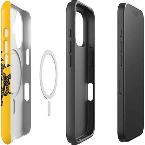 Wizarding Worlds Harry Potter Hufflepuff Illustration iPhone 16 Plus Magsafe Impact Case