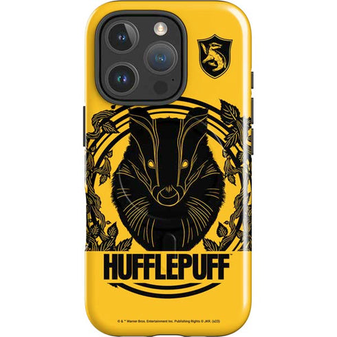 Wizarding Worlds Harry Potter Hufflepuff Illustration iPhone 16 Pro Magsafe Impact Case