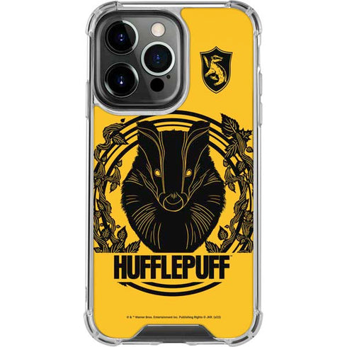 Wizarding Worlds Harry Potter Hufflepuff Illustration iPhone 16 Pro Max Clear Case