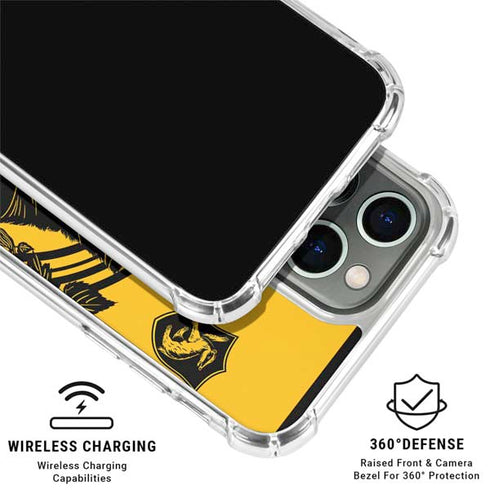 Wizarding Worlds Harry Potter Hufflepuff Illustration iPhone 16 Pro Max Clear Case