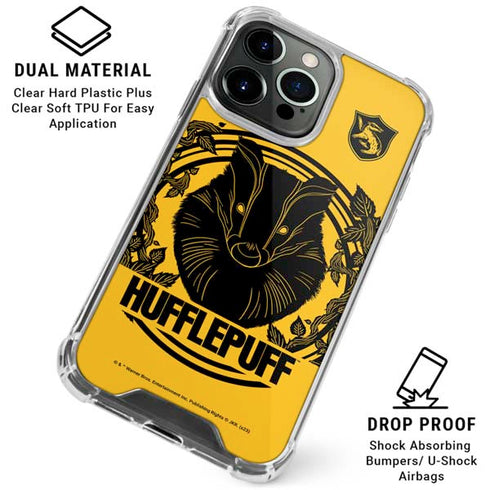 Wizarding Worlds Harry Potter Hufflepuff Illustration iPhone 16 Pro Max Clear Case