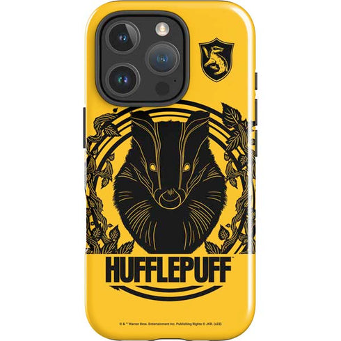 Wizarding Worlds Harry Potter Hufflepuff Illustration iPhone 16 Pro Max Impact Case