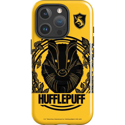 Wizarding Worlds Harry Potter Hufflepuff Illustration iPhone 16 Pro Max Magsafe Impact Case