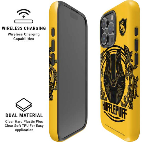 Wizarding Worlds Harry Potter Hufflepuff Illustration iPhone 16 Pro Max Magsafe Impact Case